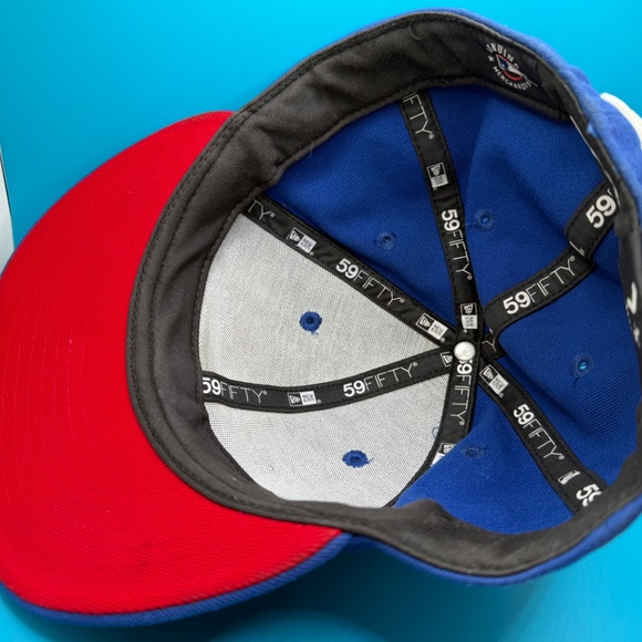 Toronto Blue Jays New Era 59Fifty Official Hat w/Heart Fitted Cap Size 7 1/2 NEW - Picture 9 of 9